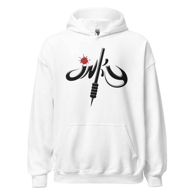 Inki Unisex Hoodie White