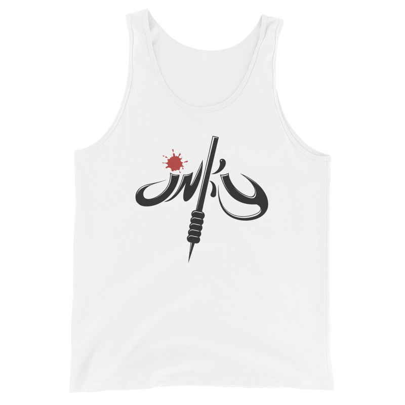 Inky Men's Tank Top White